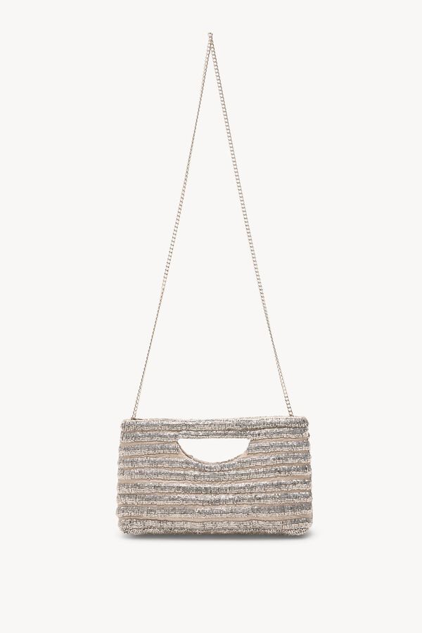 Hoss Intropia Nina. Bolsa de mano de abalorios Gris