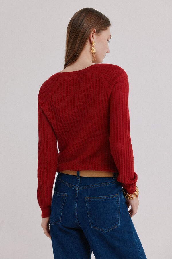 Hoss Intropia Imala. Jersey calado rojo