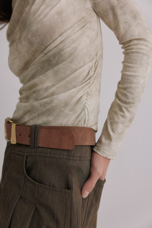 Hoss Intropia Matilde. Playera drapeada Verde