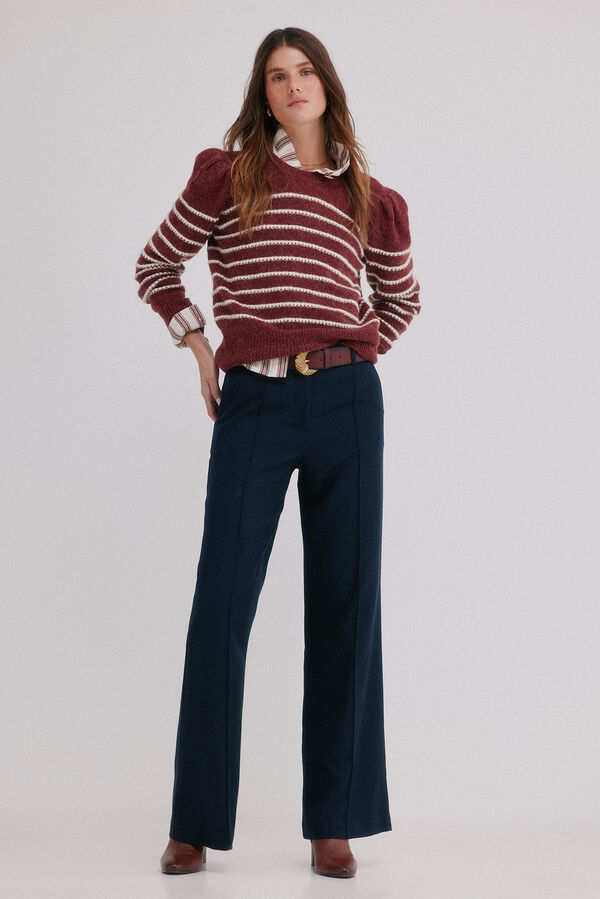 Hoss Intropia Ninnette. Su&eacute;ter a rayas Granate