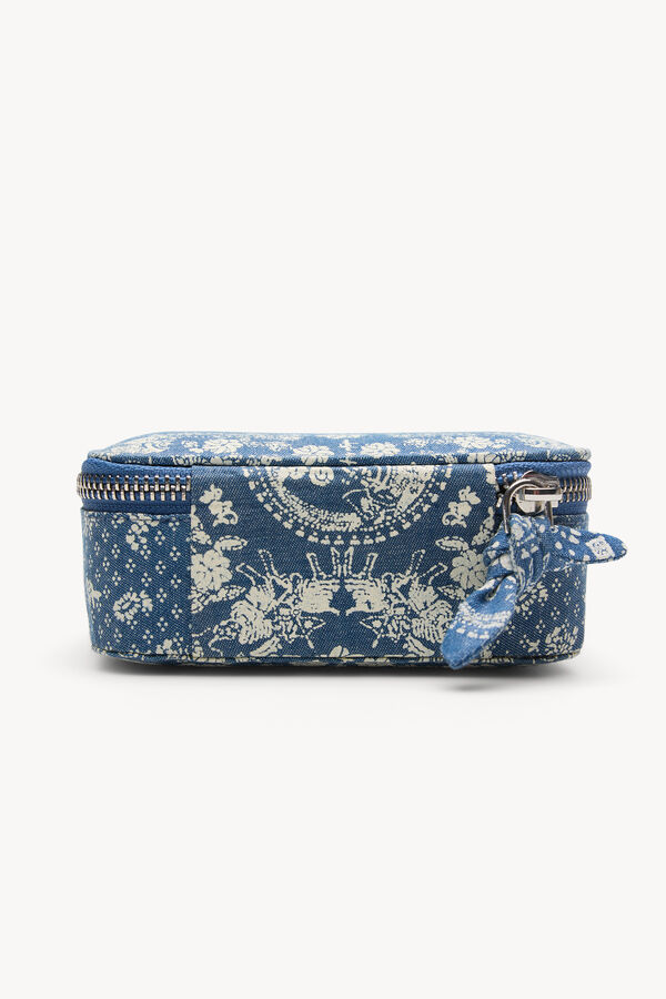 Hoss Intropia Lola. Joyero estampado Azul