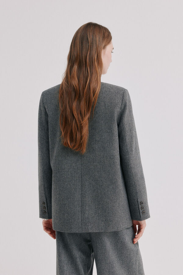 Hoss Intropia Elionor.Blazer sin solapa Marron