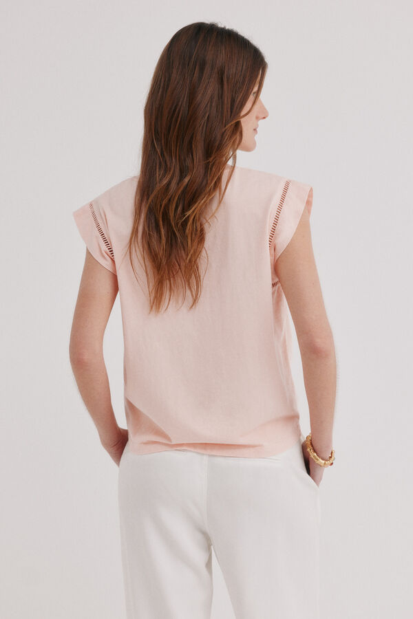 Hoss Intropia Mafi. Camiseta escote redondo Rosa