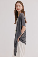 Hoss Intropia Irina. Kimono de tricot Gris