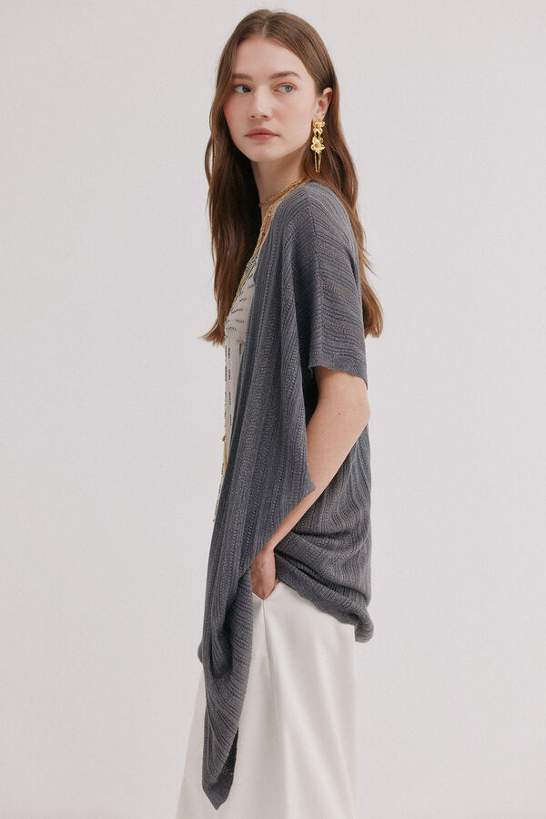 Hoss Intropia Irina. Kimono de tricot Gris