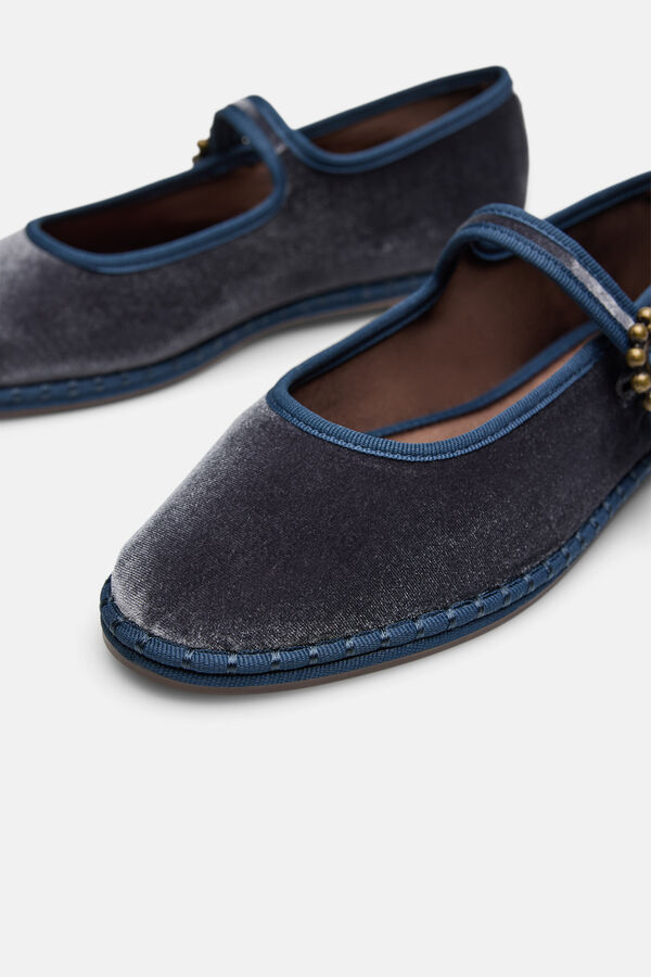 Hoss Intropia Martina. Veneciana de terciopelo Azul