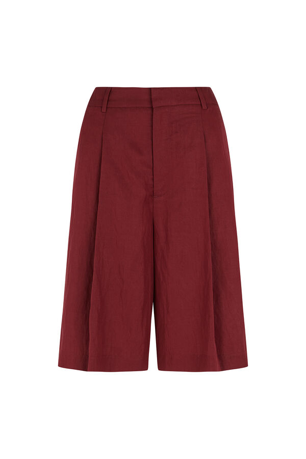 Hoss Intropia Paisley. Bermudas flu&iacute;das Vino