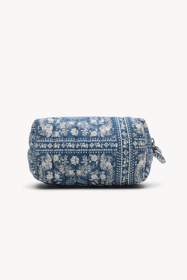 Hoss Intropia Leandra. Neceser estampado acolchado Azul