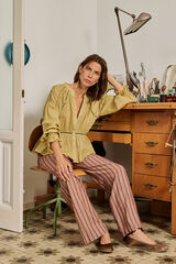 Hoss Intropia Guiomar. Blusa boho Kaki