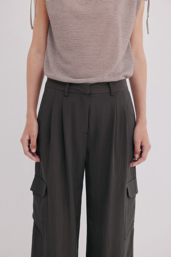 Hoss Intropia Patricia. Pantal&oacute;n fluido Gris