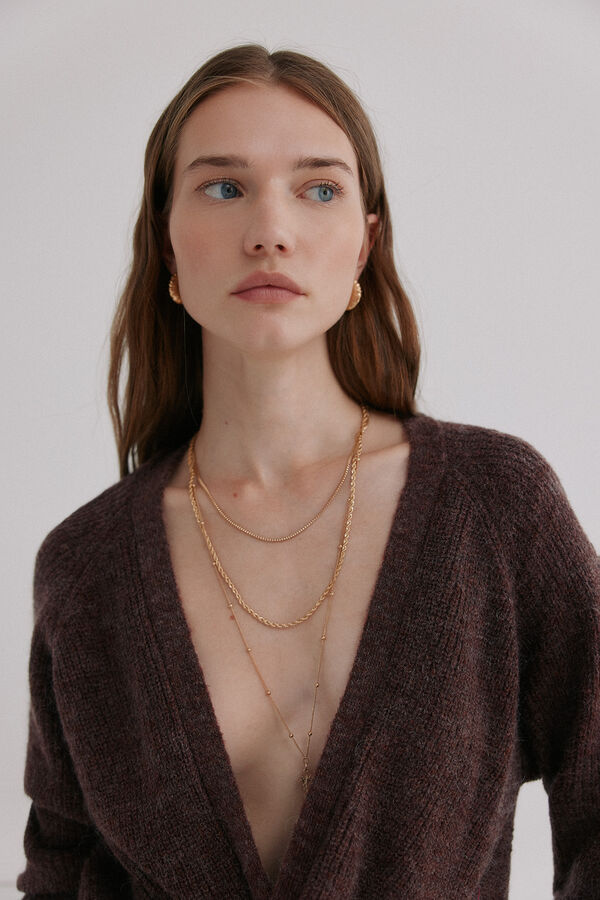 Hoss Intropia Nicoletta. Su&eacute;ter con nudo Marron