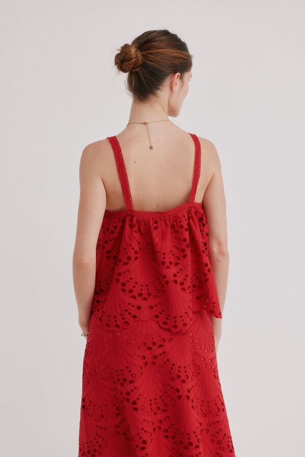 Hoss Intropia Cristina. Blusa calada rojo