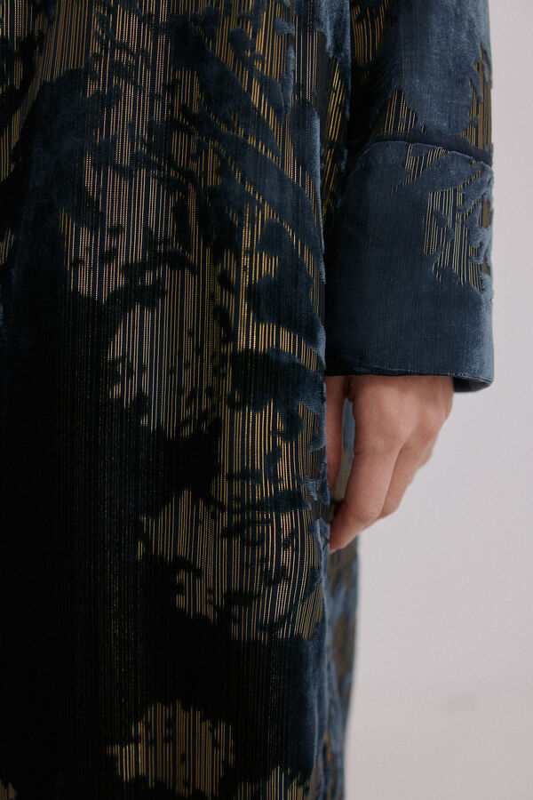 Hoss Intropia Elodie. Chamarra jacquard Azul marino