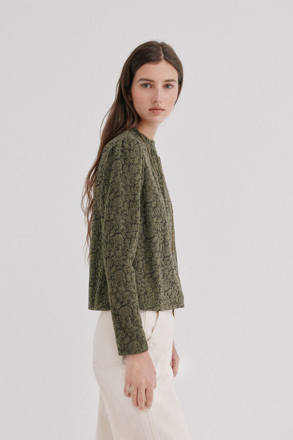 Hoss Intropia Mirel. Playera textura Kaki