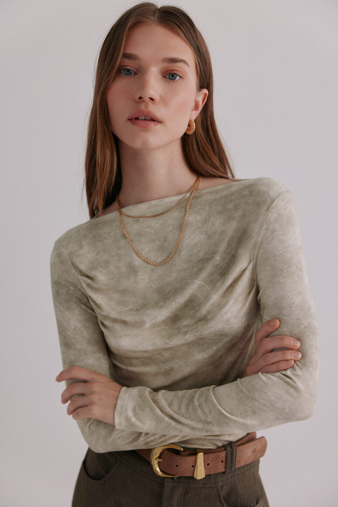 Hoss Intropia Matilde. Camiseta drapeada