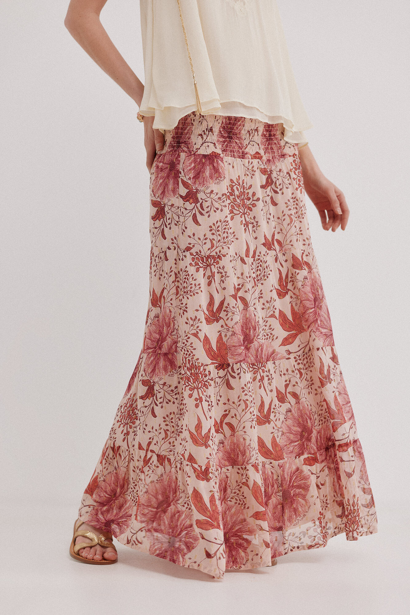 Hoss Intropia Rachel. Falda larga estampada