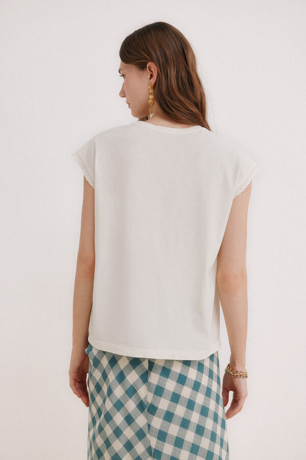 Hoss Intropia Momo. Camiseta lavada Beige
