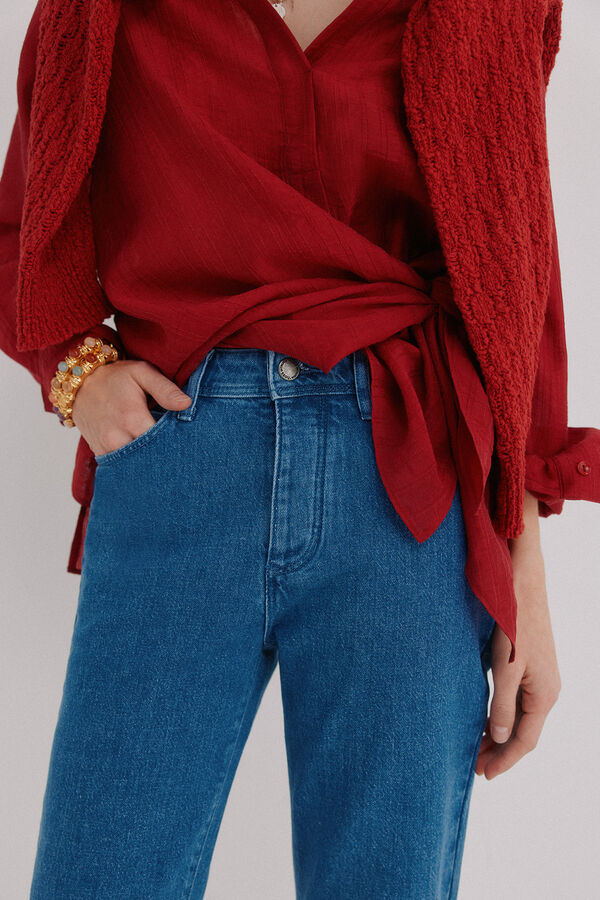 Hoss Intropia Bruna. Jeans bordados Azul