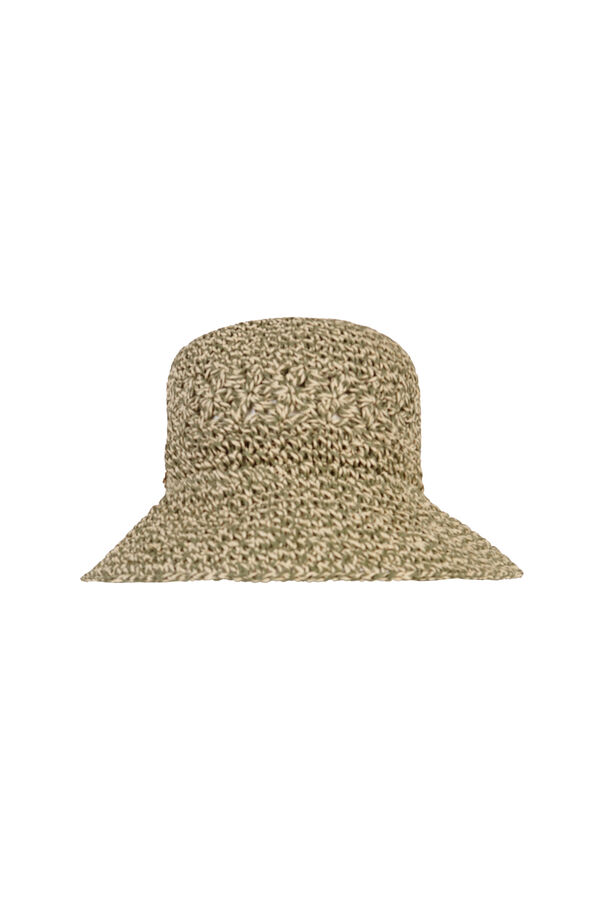 Hoss Intropia Larisa. Sombrero bucket de rafia Kaki