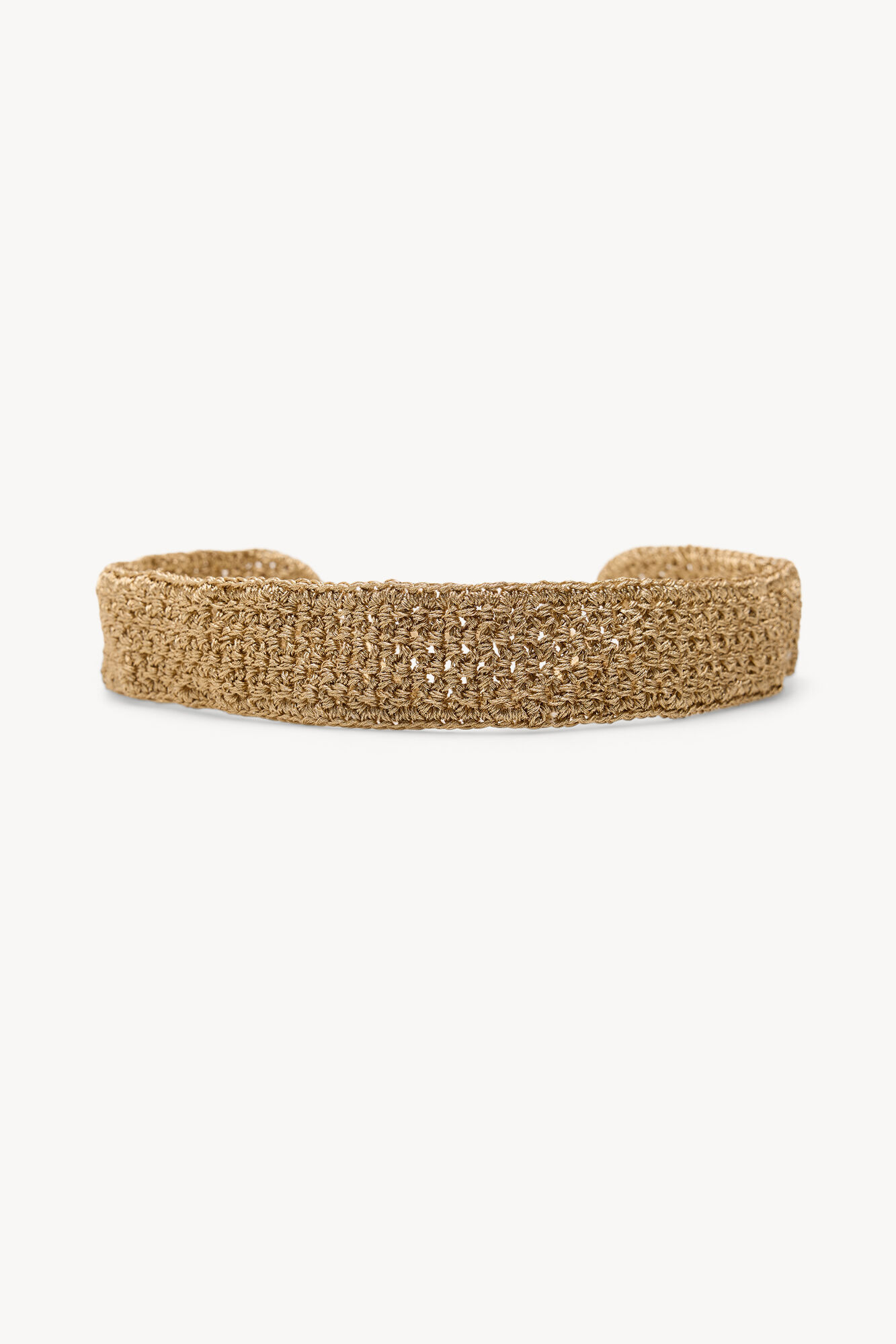 Hoss Intropia Lucrecia. Cintur&oacute;n de crochet metalizado