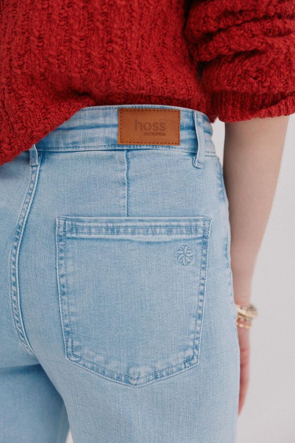 Hoss Intropia B&aacute;rbara. Jeans wide leg Azul