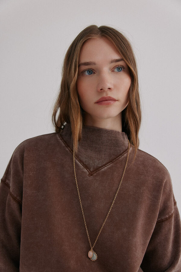 Hoss Intropia Manuela. Sudadera efecto lavado Marron