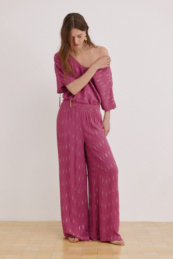 Hoss Intropia Pauliana. Pantal&oacute;n lentejuelas Morado