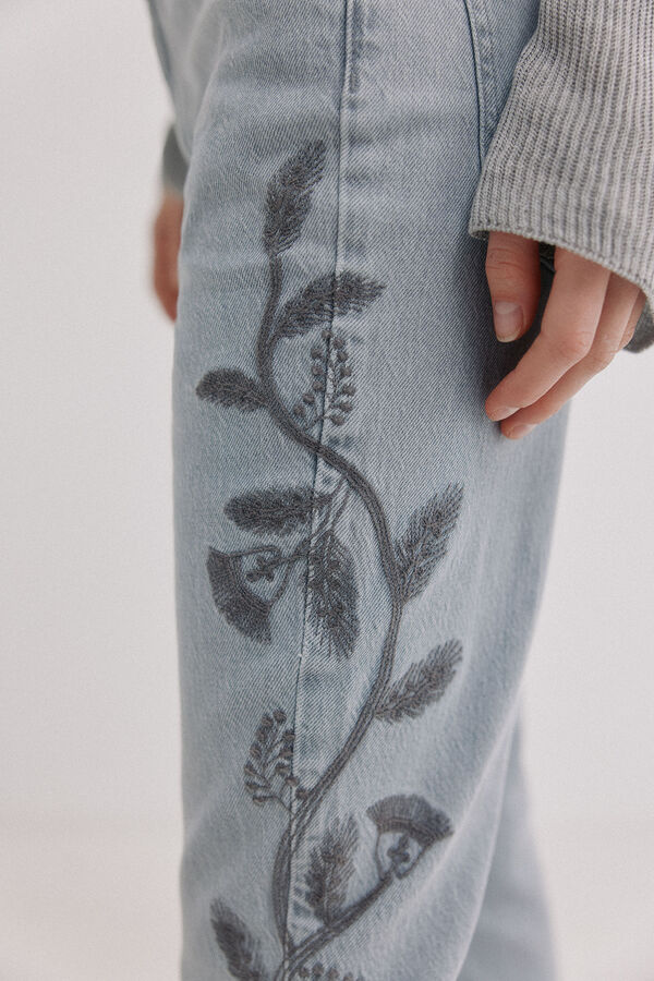 Hoss Intropia Bonnie. Jeans bootcut Gris