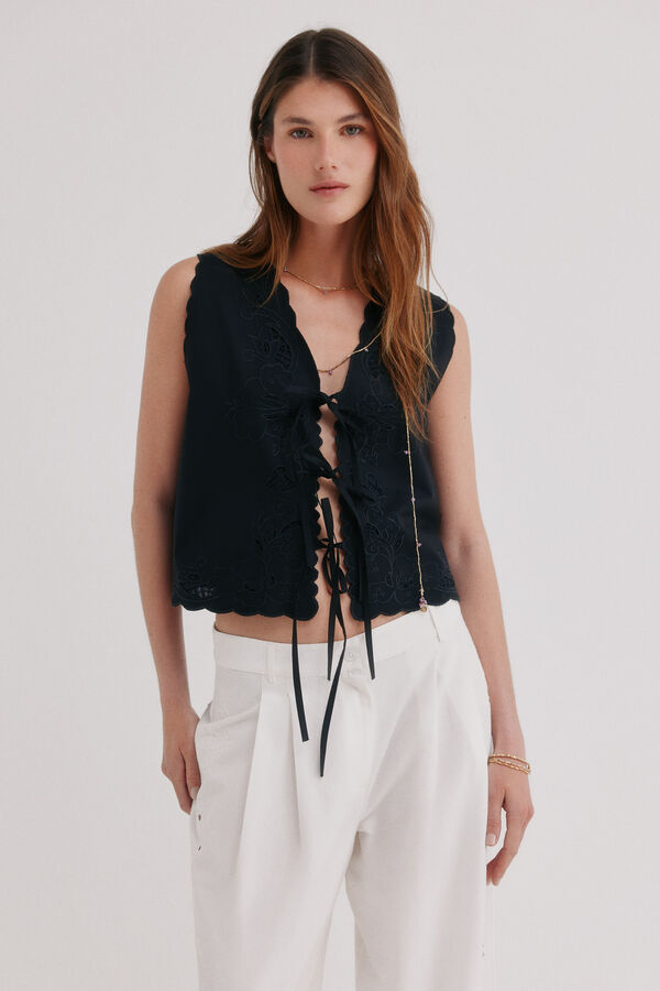 Hoss Intropia Cecilia. Blusa lazada Negro