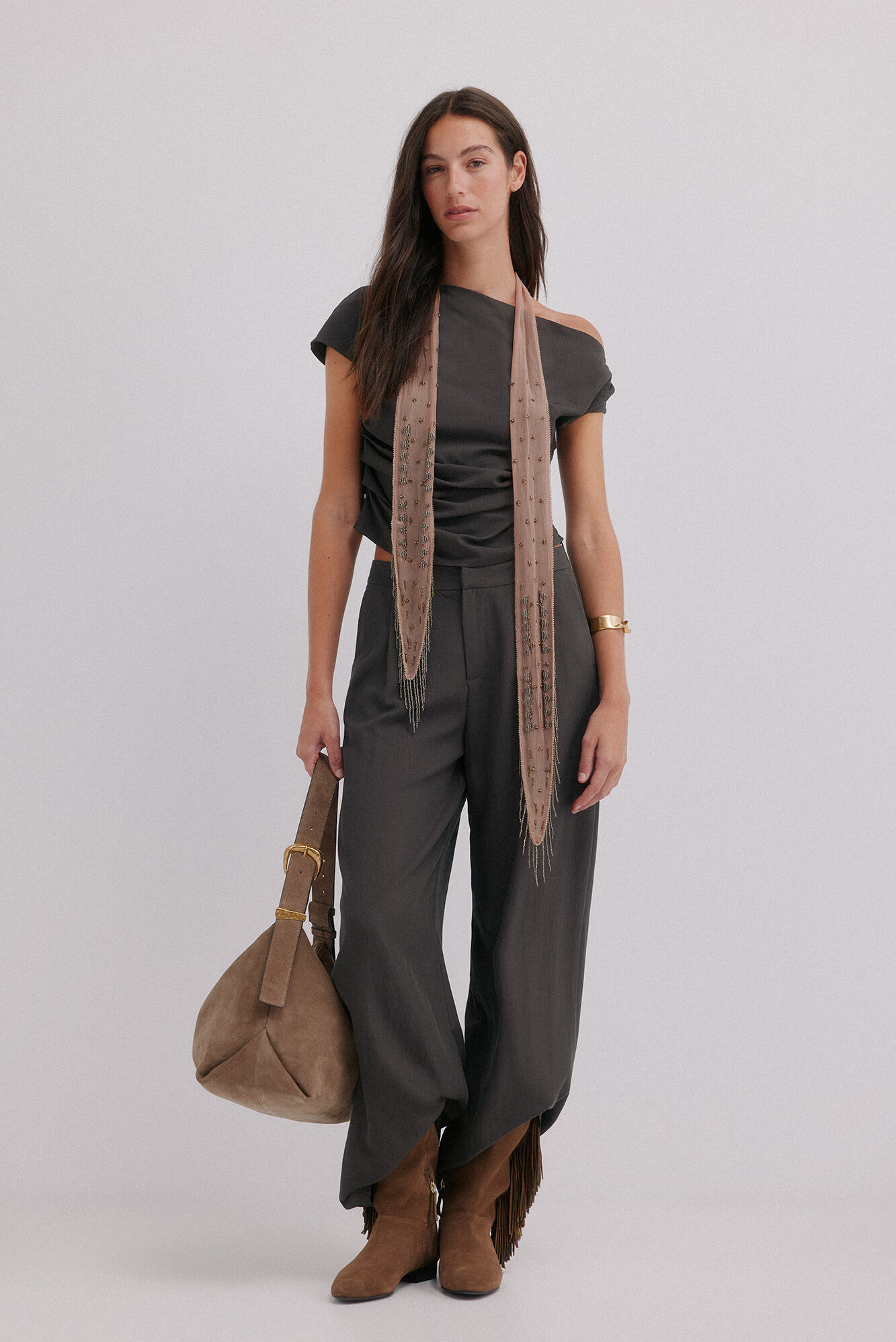 Hoss Intropia Gis&egrave;le. Top asim&eacute;trico