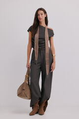 Hoss Intropia Gis&egrave;le. Top asim&eacute;trico Gris