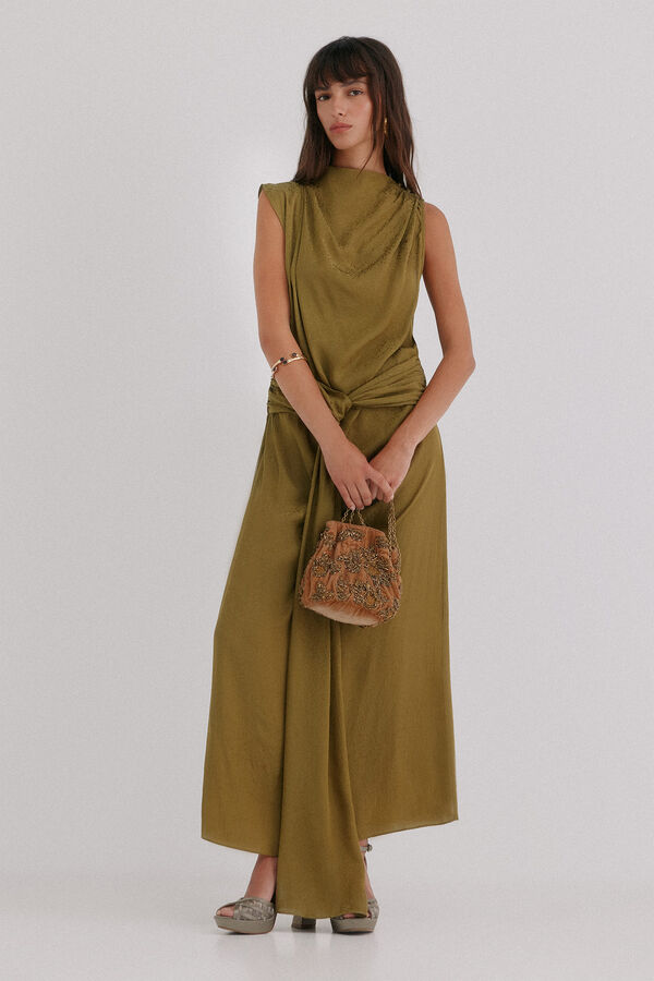 Hoss Intropia Liliane. Vestido midi Verde