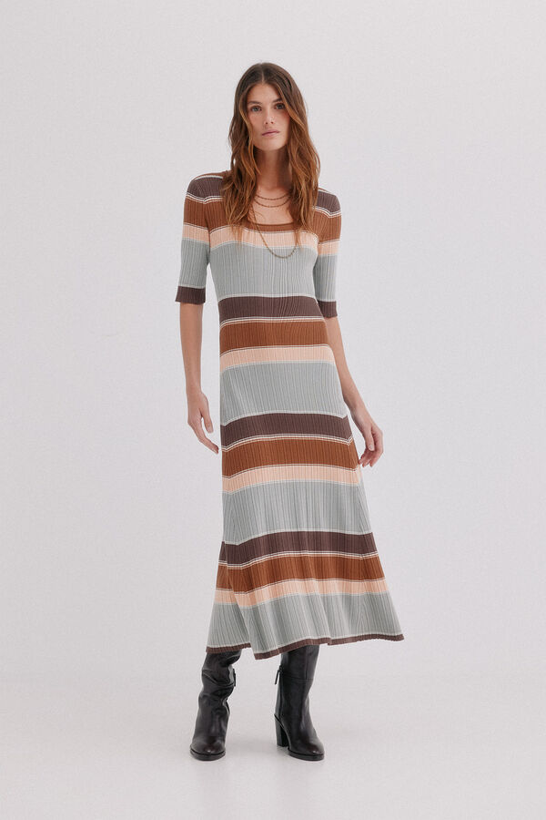 Hoss Intropia Aria. Vestido de tejido Multicolor