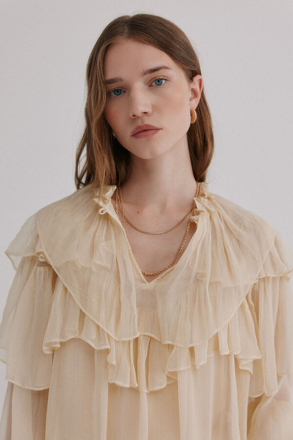 Hoss Intropia Giulia. Blusa rom&aacute;ntica Marfil