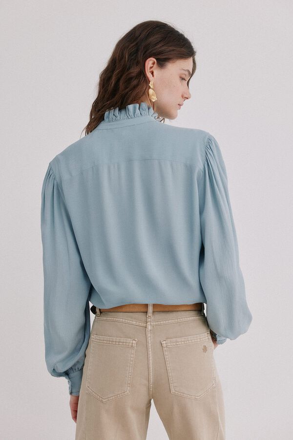 Hoss Intropia Carlota. Blusa rom&aacute;ntica Azul