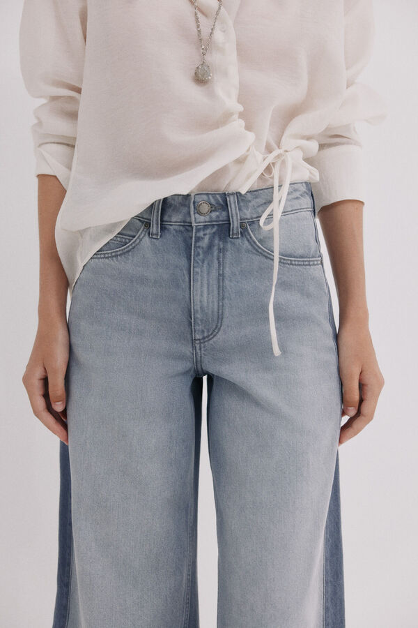 Hoss Intropia Billie. Jeans patchwork Gris