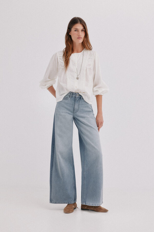 Hoss Intropia Caelia. Blusa fluida Marfil
