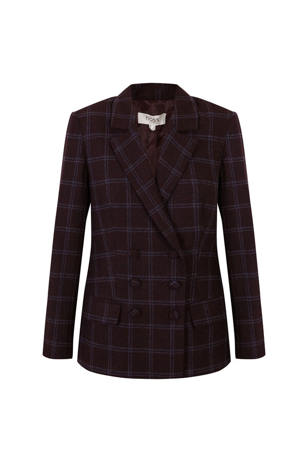 Hoss Intropia Emerald. Blazer de cuadros Azul marino
