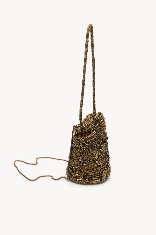 Hoss Intropia Nuria. Bolsa de abalorios Amarillo