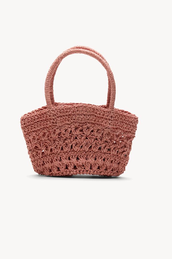 Hoss Intropia Nunile. Mini bolsa de fibras naturales Rosa