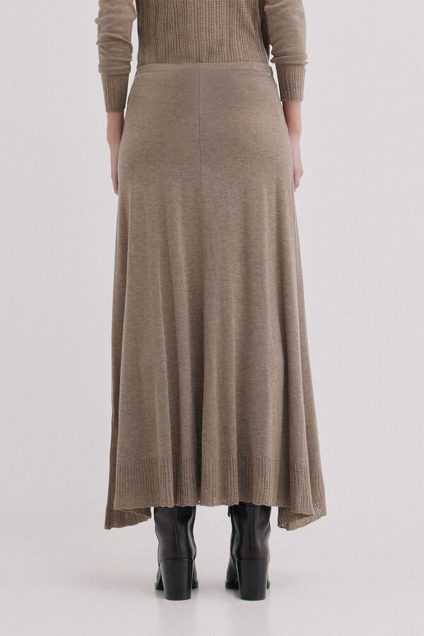 Hoss Intropia Rianna. Falda de tejido Beige