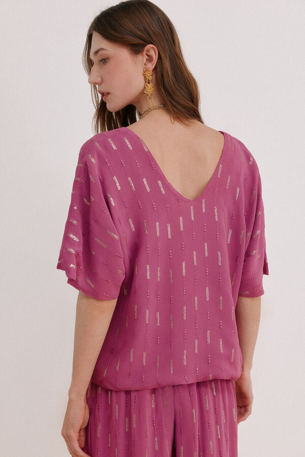 Hoss Intropia Gia. Top lentejuelas Rosa