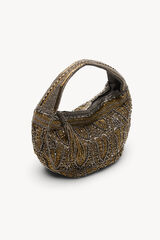Hoss Intropia Nadia. Bolsa de abalorios Gris