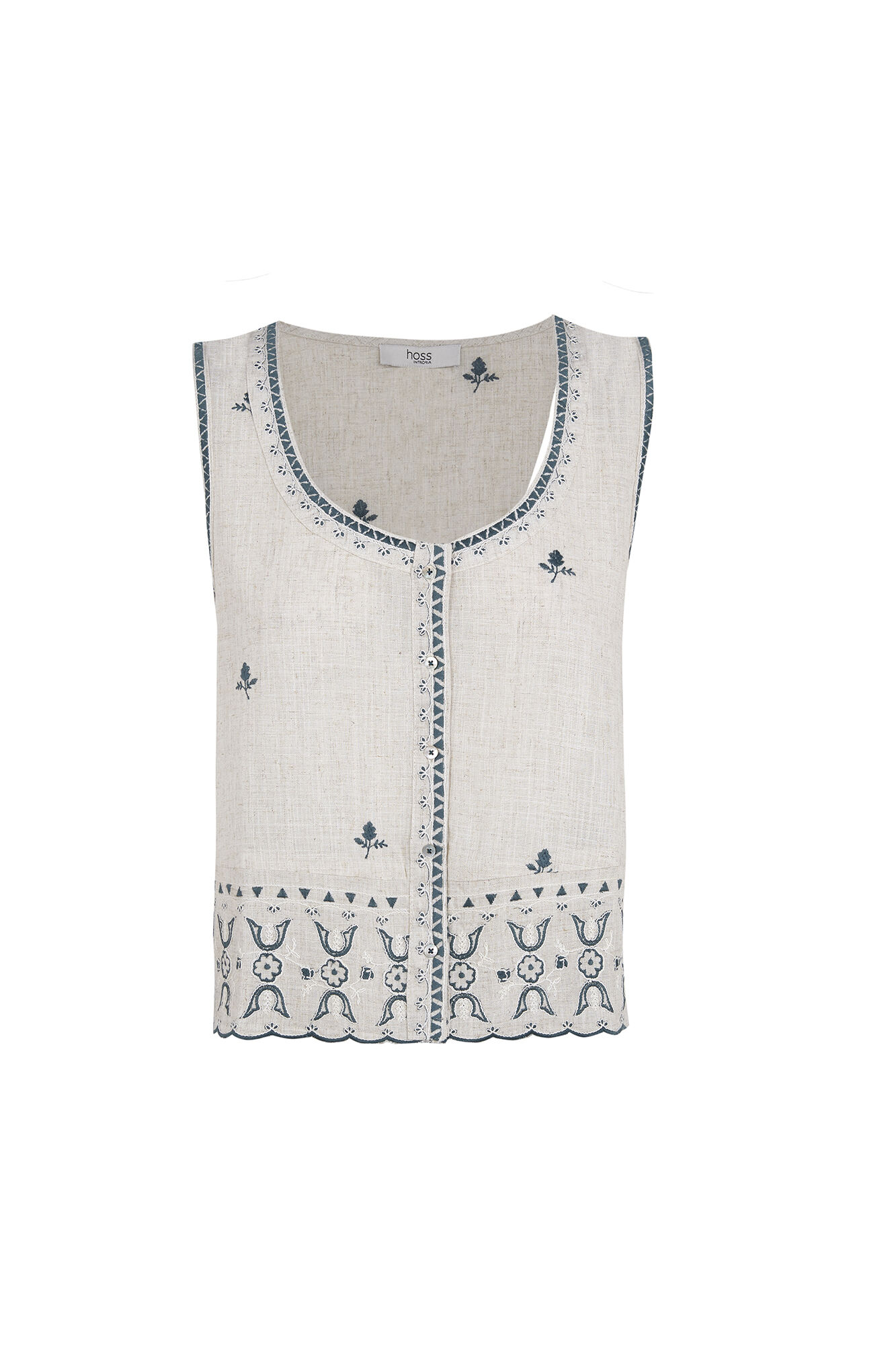 Hoss Intropia Carmela. Top bordado