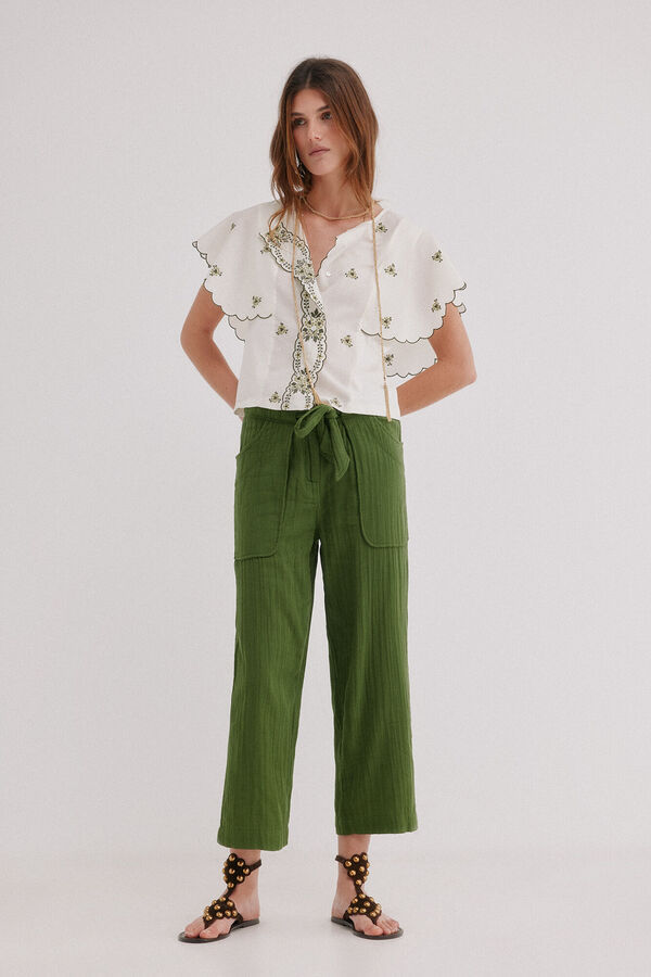 Hoss Intropia Malena. Camiseta escote redondo Beige