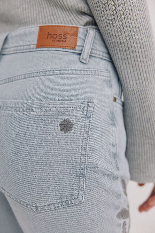 Hoss Intropia Bonnie. Jeans bootcut Gris