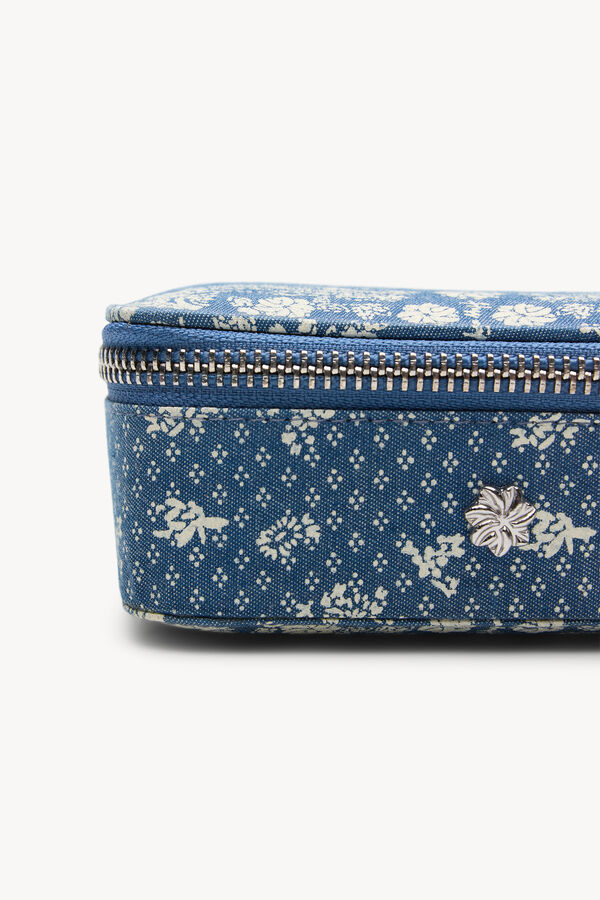 Hoss Intropia Lola. Joyero estampado Azul