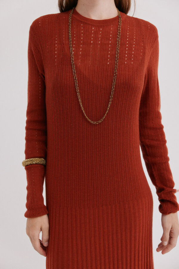 Hoss Intropia Annia.Vestido tejido Marron