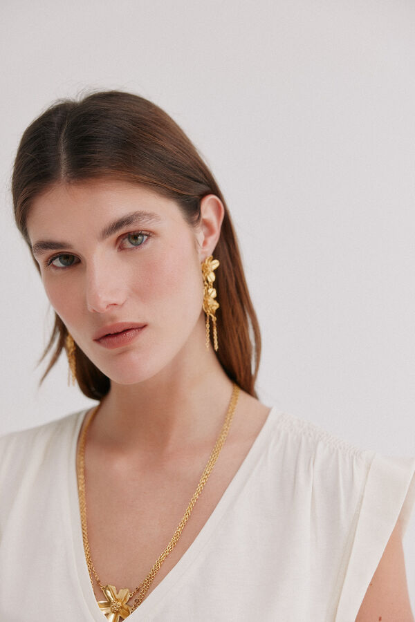 Hoss Intropia Mabel. Camiseta con solapa Marfil