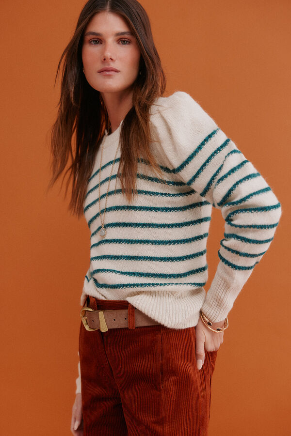 Hoss Intropia Ninnette. Jersey a rayas Estampado blanco